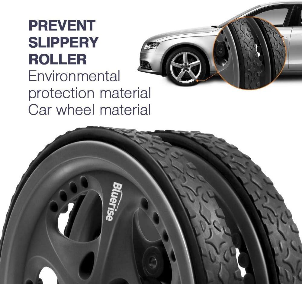 imageBLUERISE Ab Roller Wheel 2 Types Ab Roller No Noise Ab Wheel Easy to Assemble Home Workout Equipment Portable Abs Workout Equipment for Home