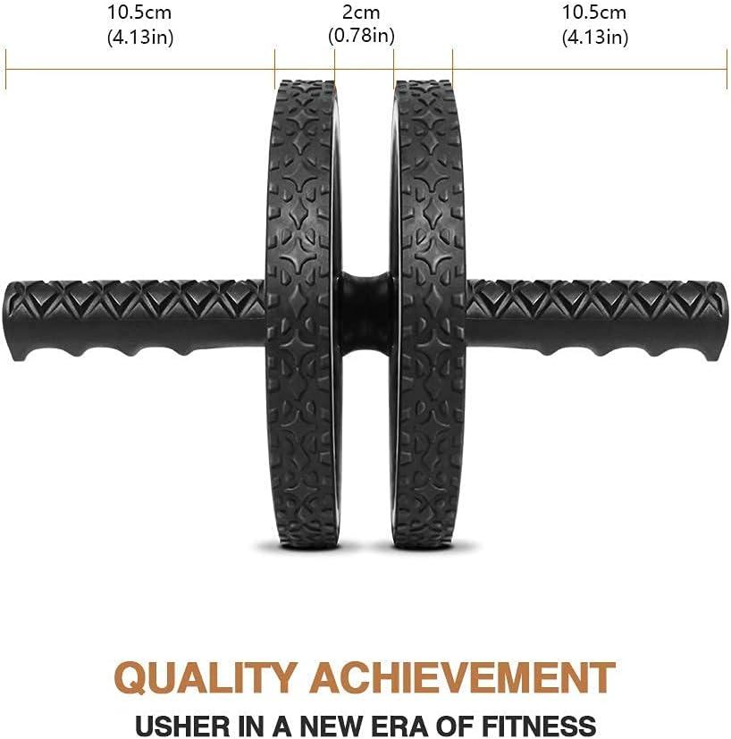 imageBLUERISE Ab Roller Wheel 2 Types Ab Roller No Noise Ab Wheel Easy to Assemble Home Workout Equipment Portable Abs Workout Equipment for Home