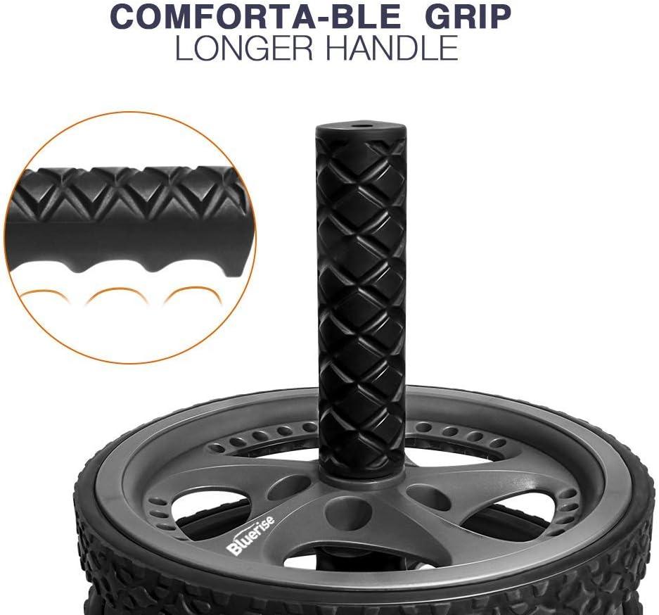 imageBLUERISE Ab Roller Wheel 2 Types Ab Roller No Noise Ab Wheel Easy to Assemble Home Workout Equipment Portable Abs Workout Equipment for Home