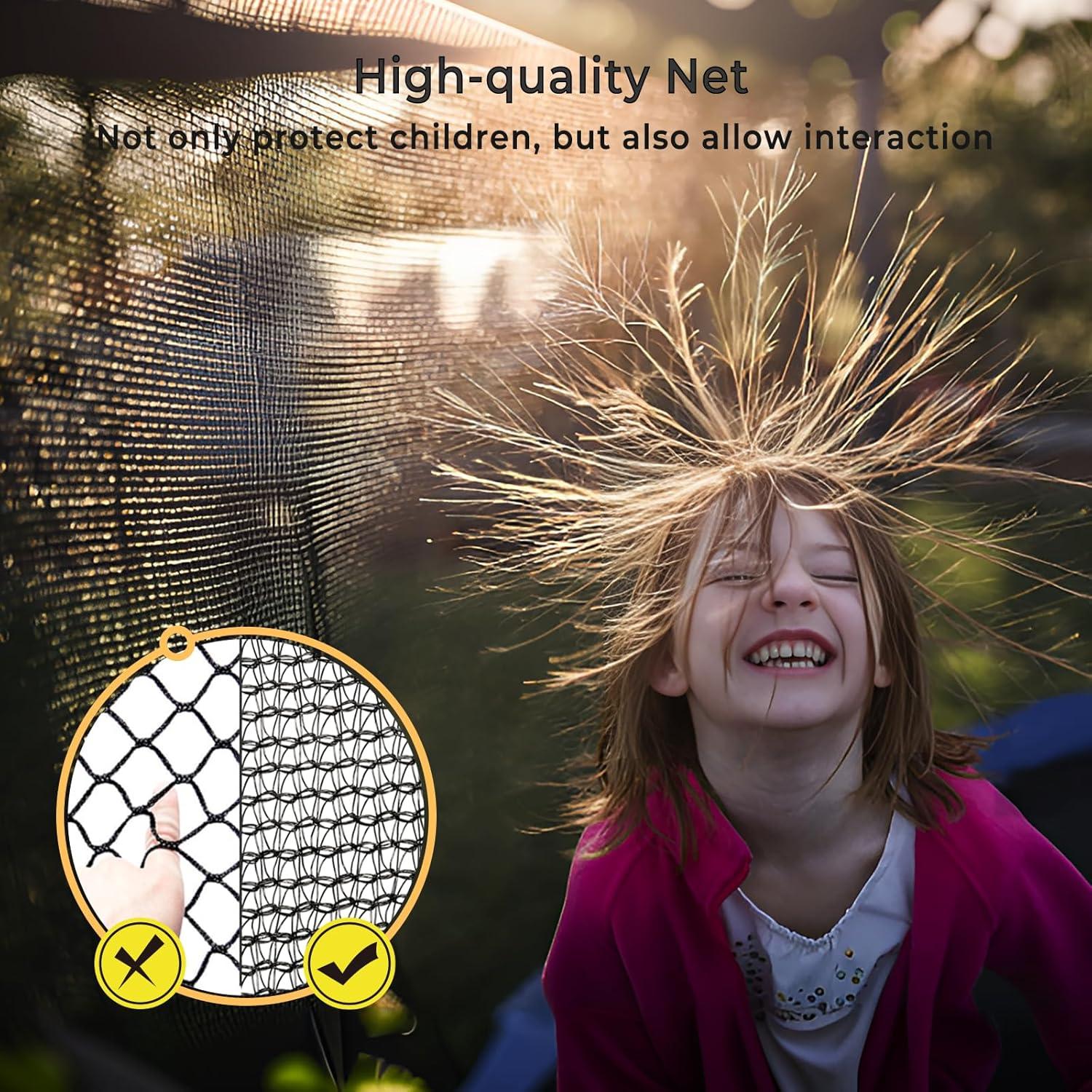 imageLyromix 12 14 15 16FT Trampoline Outdoor with Basketball Hoop Trampoline with Lights for Kids and Adults Recreational Trampolin with Sprinkler StakesBlack