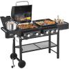 5 Burner Gas Grill & Griddle Combo