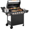 6 Burner Gas Grill with Side Burner