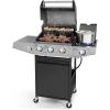 3 Burner Gas Grill with Side Burner